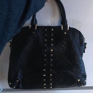 Michael kors uptown Astor black leather purse